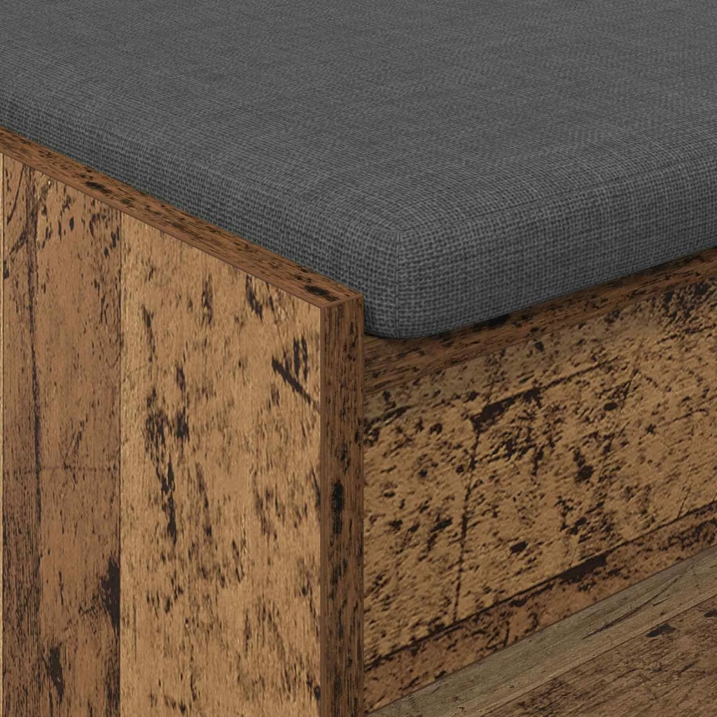 Panca per ingresso con cuscino Legno vecchio 103 x 38 x 45 cm 891590