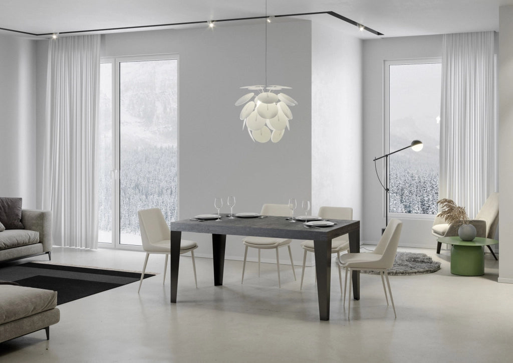Tavolo Allungabile 130-234x90x77 cm Flame Cemento