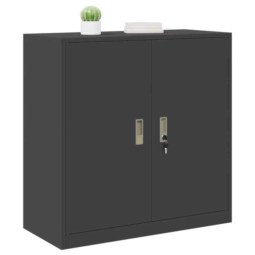 Armadio Nero 90 x 40 x 90 cm Acciaio