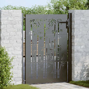 Cancello da giardino con blocco Nero 110 x 130 cm 42015895