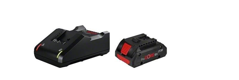 Bosch 1 600 A01 U7U Set batteria e caricabatterie 18 V 4 Ah Ioni di Litio colore Nero