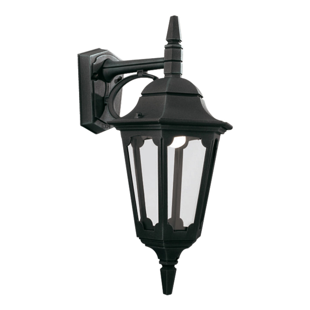 Applique da esterno a parete nera E27 60W Parish Elstead