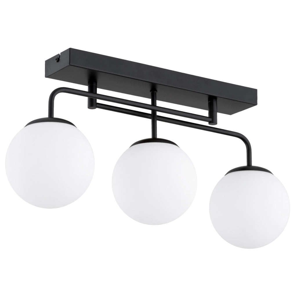 Plafoniera lineare minimal bianco/nero 3xE14 SNEG Alfa