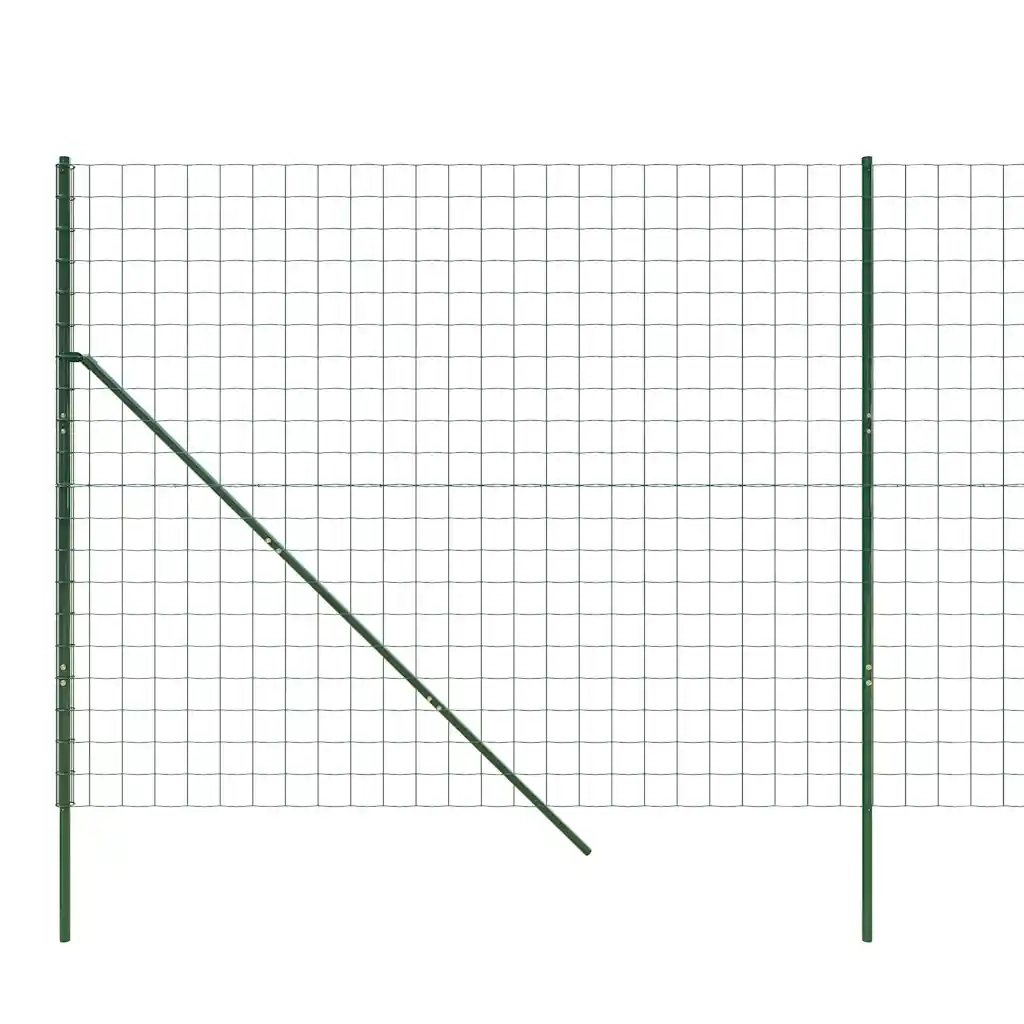 Recinzione Metallica Verde 1,8x25 m in Acciaio Zincato 154093