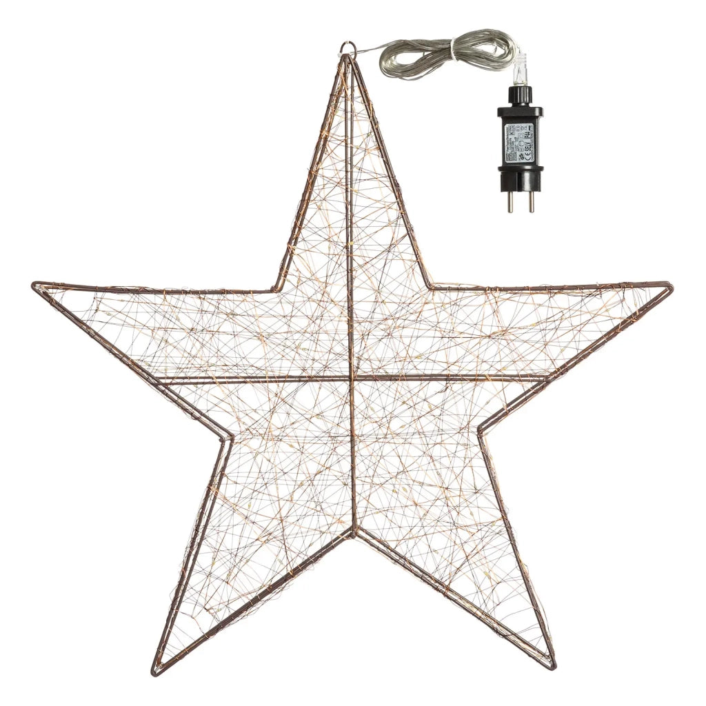 Stella 3D Copper 40 cm 80 MicroLED B Caldo FlashLED IP44