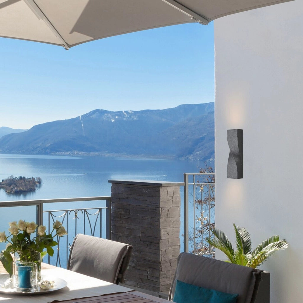 Applique da esterno LED 11W nera IP65 Follina Rabalux