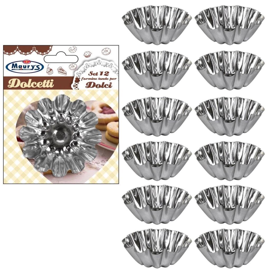 MAURY'S FORMINE TONDE PER DOLCI IN SET DA 12 PEZZI DA  6 CM