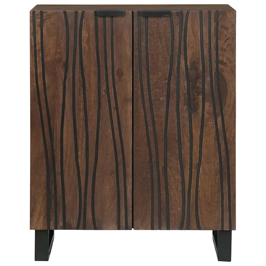 Credenza Marrone 60 x 33.5 x 75 cm Legno massello di mango