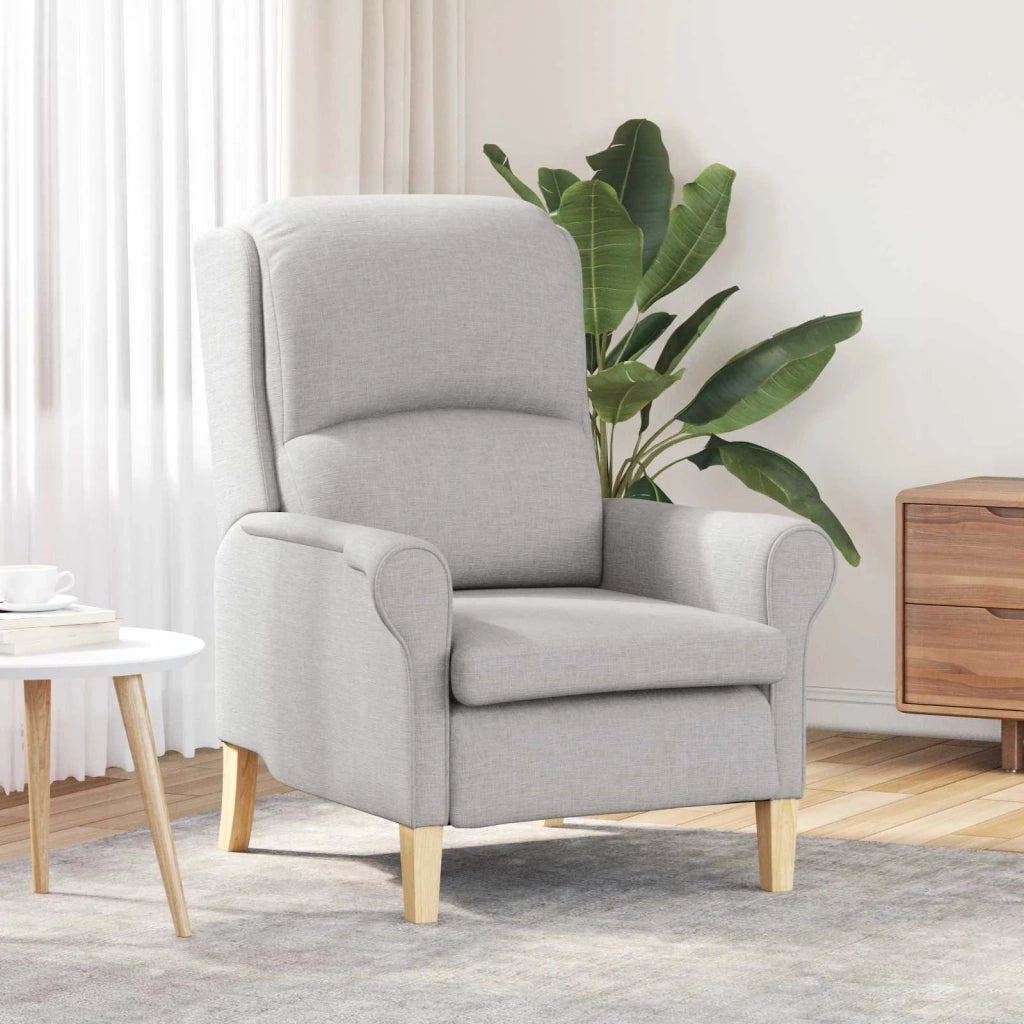Poltrona | Sedia Relax Grigio nuvola Tessuto