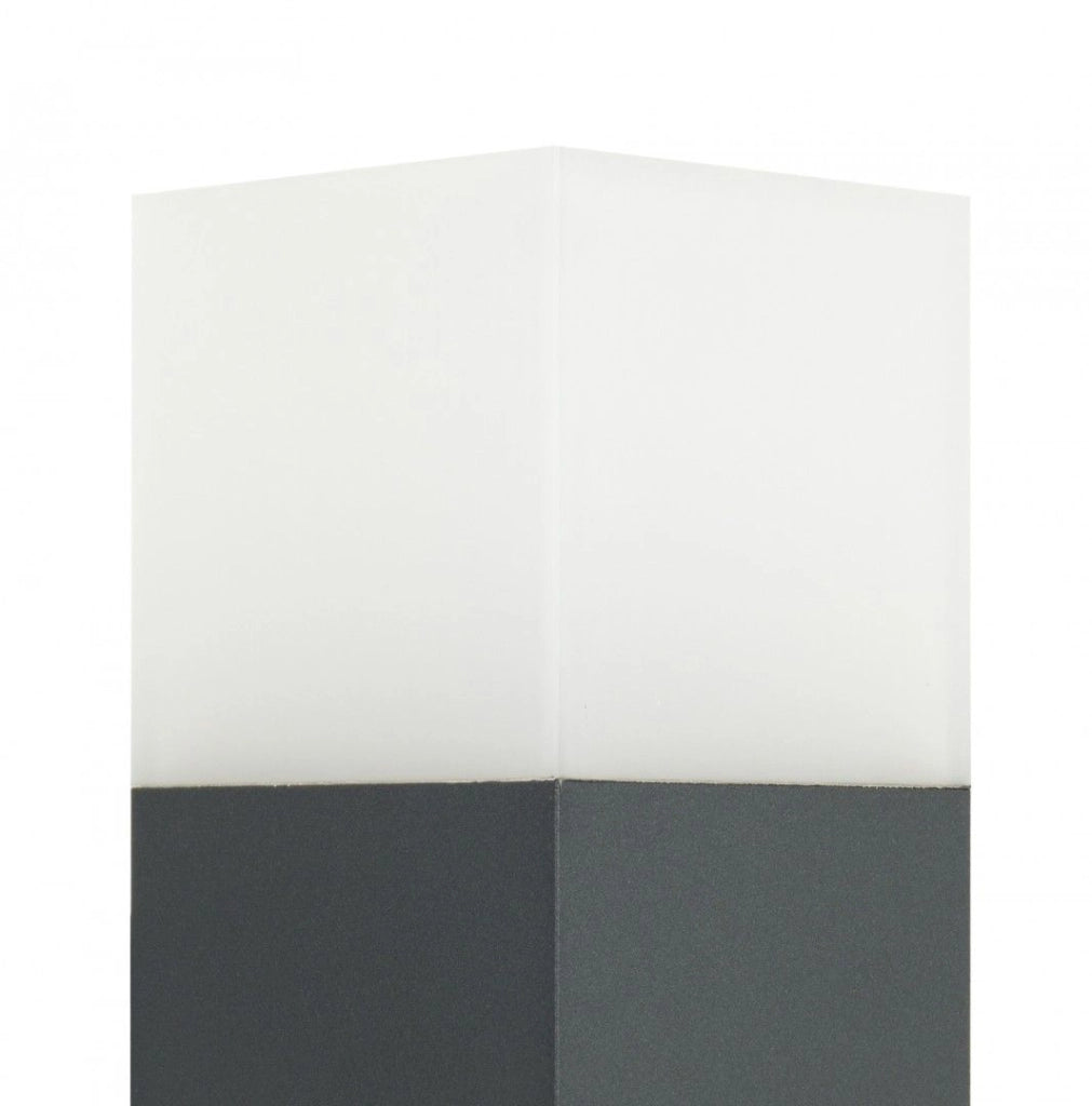 Paletto luce esterno 33cm E27 grigio scuro IP44 SU-MA Cube CB-330