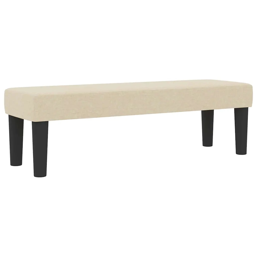 Letto a molle con testiera Crema 120 x 190 cm Tessuto 3343979