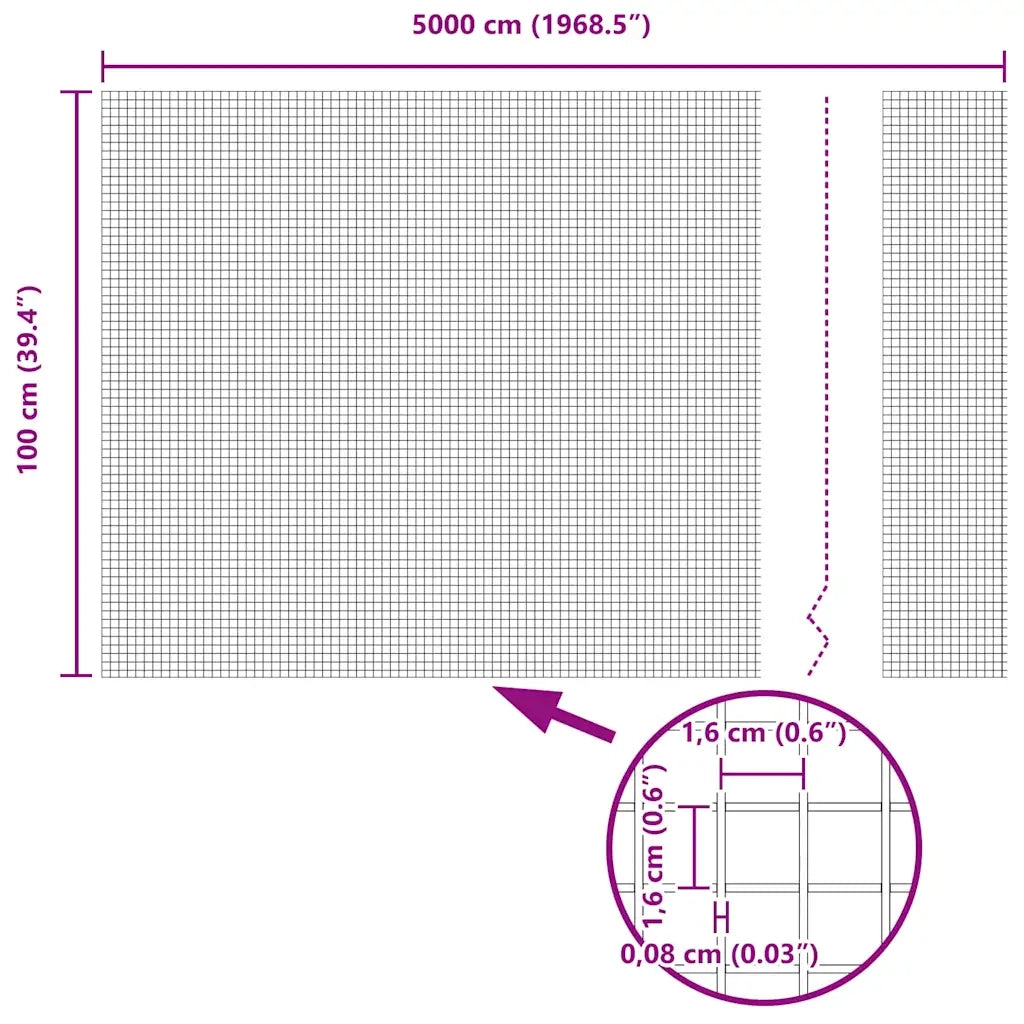 Recinzione in Rete Saldato Grigio 42005250