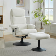 Poltrona massage - Xylo - 5 punti riscaldamento 360° chenille bianco