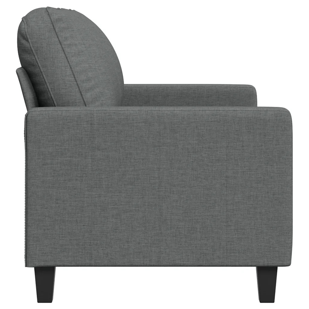 Divano a 2 Posti-Sofa 2 Posti Grigio Scuro 120 cm in Tessuto 445652