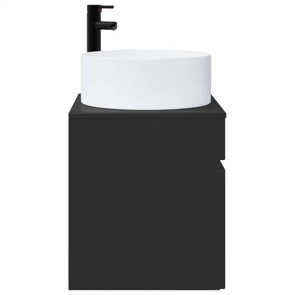 Mobile lavabo da parete Nero 49 x 44,5 x 65,5 cm 890623