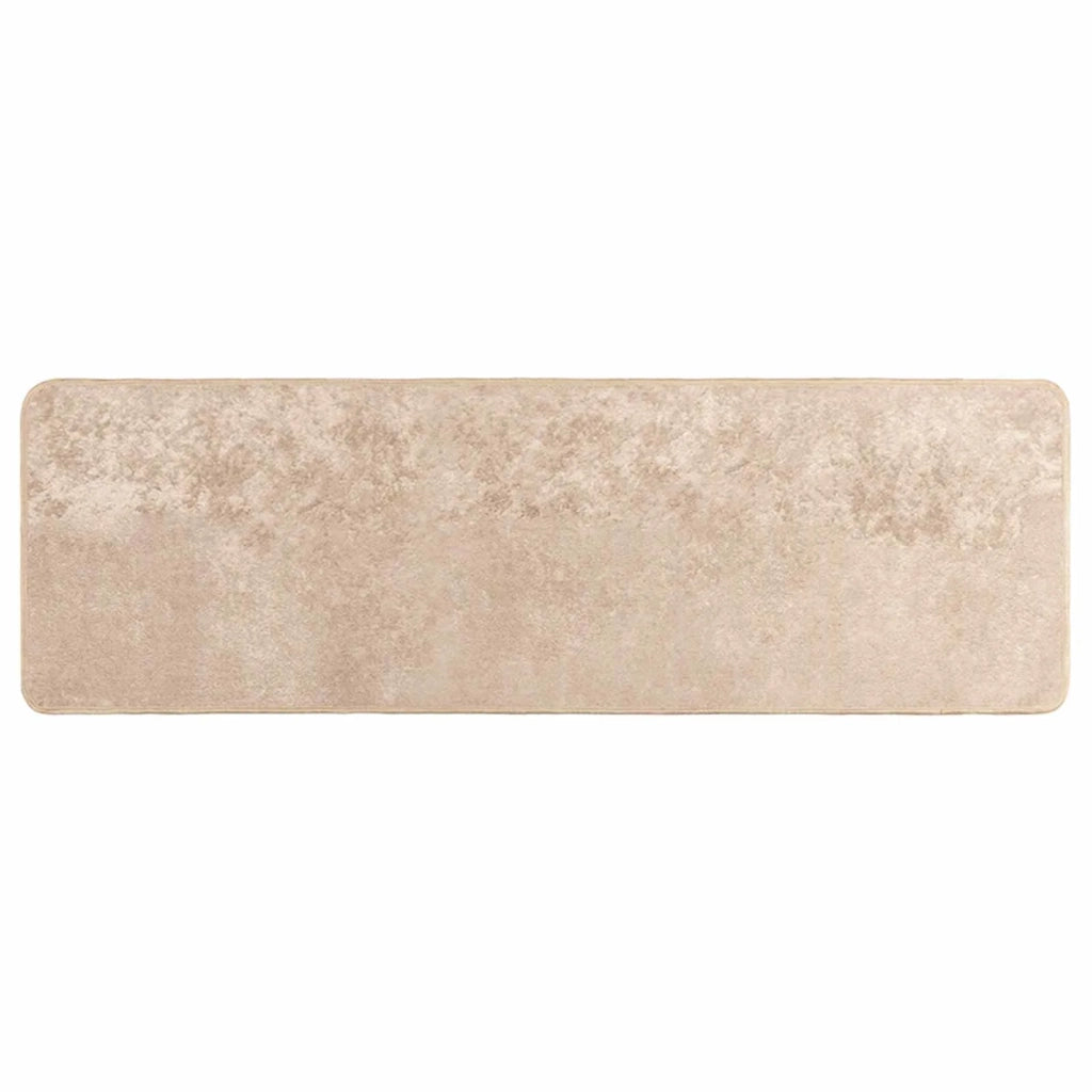 Runner Tappeto MARSA Beige 100 x 350 cm Poliestere e PVC 42023094