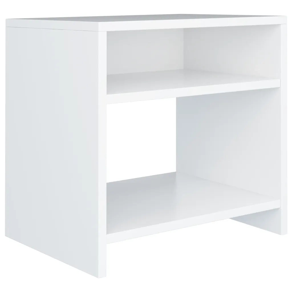 Comodino | Armadio da Notte | Mobiletto da notte Bianco 40x30x40 cm Legno Ingegnerizzato