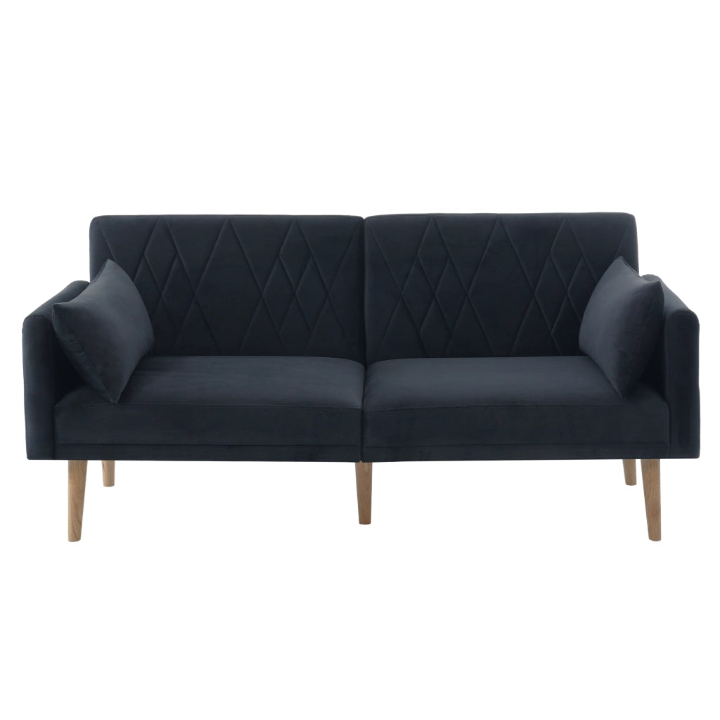 Divano Letto 2 Posti in Velluto ¨C MINIMAL ¨C Grigio