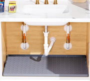 Matte anti-slip per protezione dei cassetti - mattonella flexibile per pavimento - contenitore per drenaggio per armadi cucina - grigio - 864 x 559 cm