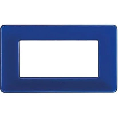 Placca Bticino Matix 4 moduli cobalto AM4804CBU