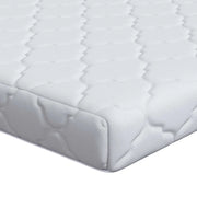 Materasso Bianco 90 x 190 cm Tessuto Jacquard