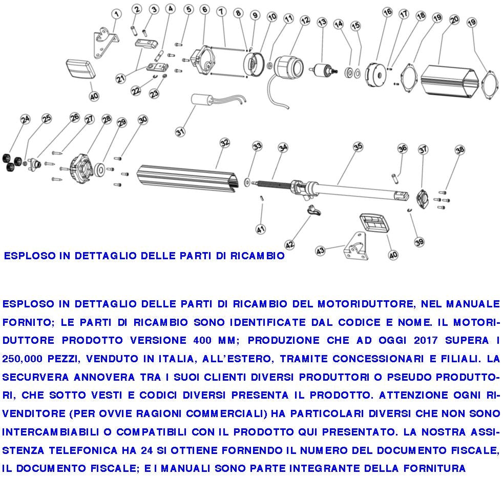Morsetto Fine Corsa Meccanico per Motore del Cancello a Battente Inserito Nella Guida Dello Stelo Anteriore Stretto Attenzione Non Sostituisce La Battuta Fissa a Terra Prevista Dalla Normativa