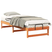 Letto singolo | Letto per adulti | Struttura del letto Marrone 90 x 210 cm Pino massello