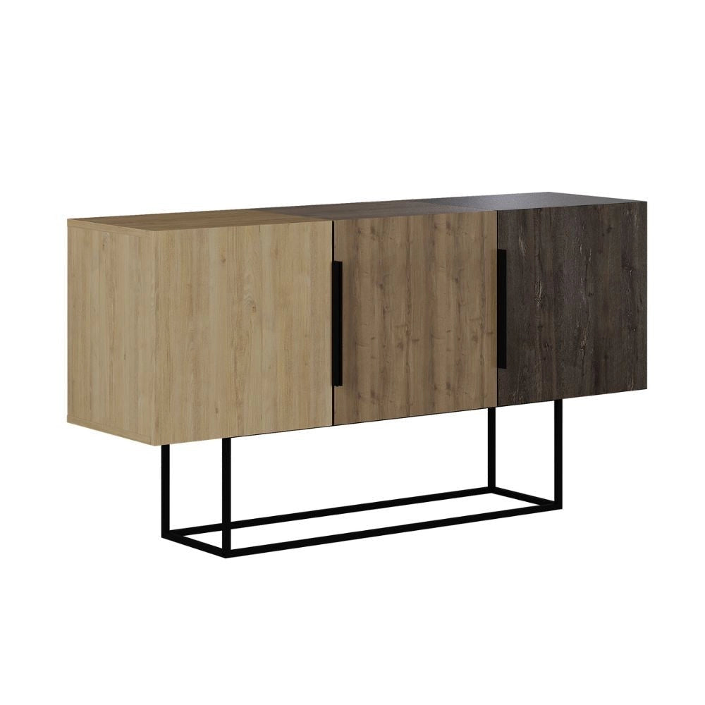 Madia 3 Ante in MDF Tontini Rovere Noce