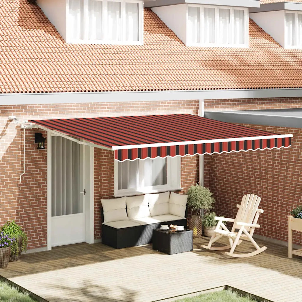 Tenda Retrattile Arancione e Marrone 400 × 300 cm 3330508