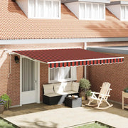 Tenda Retrattile Arancione e Marrone 400 × 300 cm 3330508