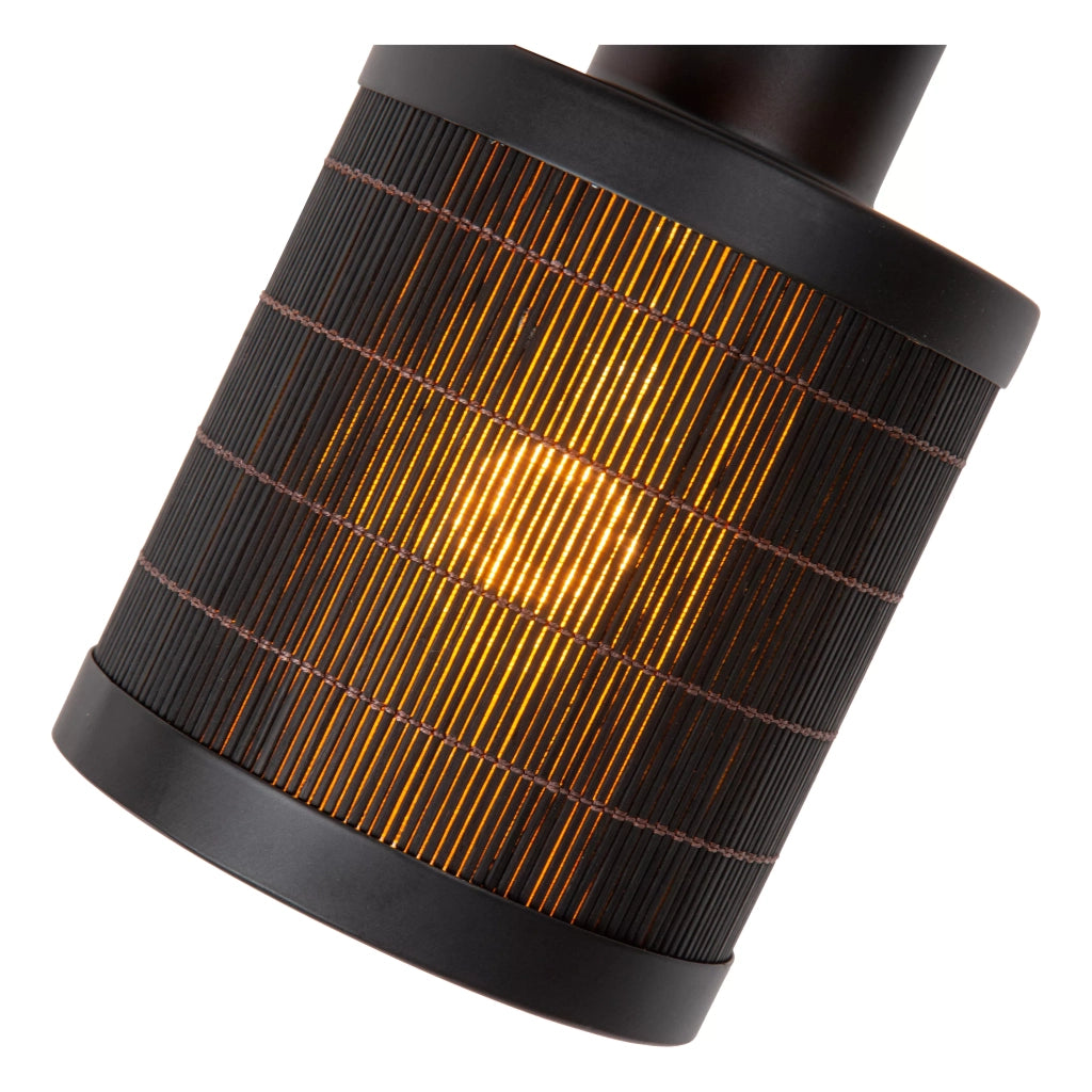 Faretto da soffitto TAGALOG rattan nero E27 40W Lucide