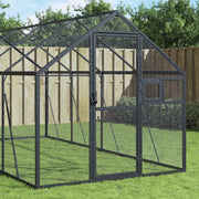 Voliera Antracite 1,79x8x1,85 m in Alluminio 3155805