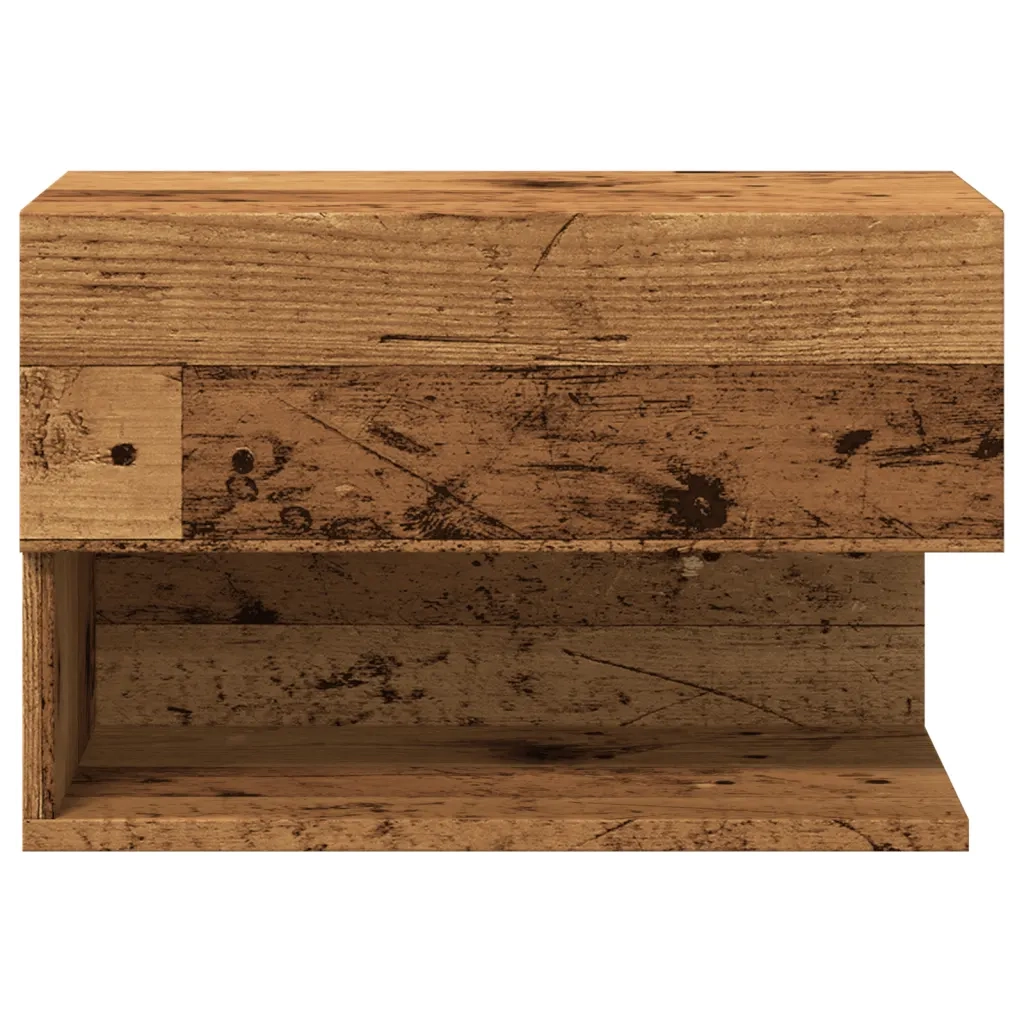 Comodino da Parete-Tavolino da notte Legno Antico