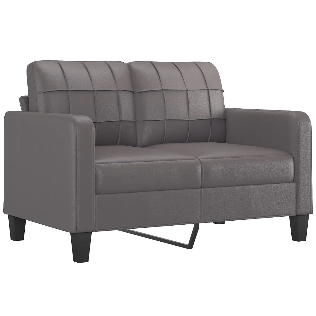 Set di Divani 4 pz con Cuscini Grigio in Similpelle 3201345
