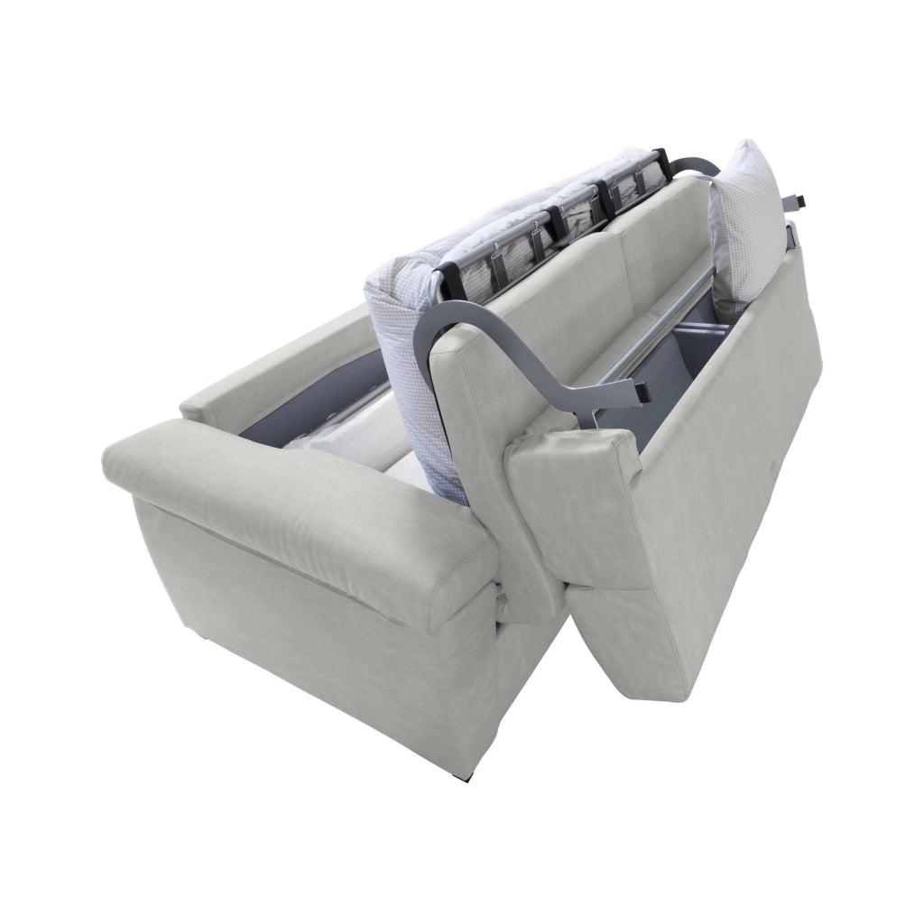 Pacecos, Divano Letto 3 Posti Sfoderabile Made in Italy, 225x95 cm Grigio Chiaro