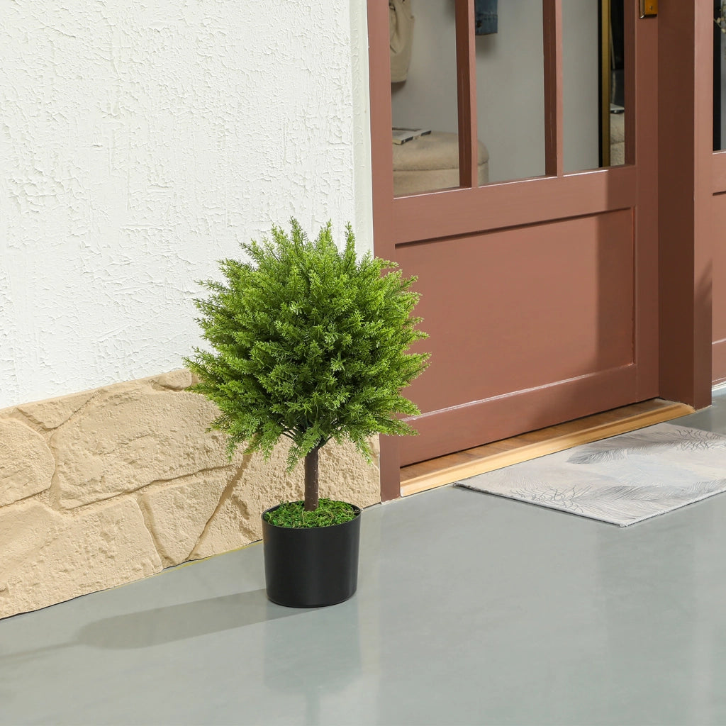 Albero Finto Cedro con Vaso ¨C Minimal ¨C Verde 55 cm