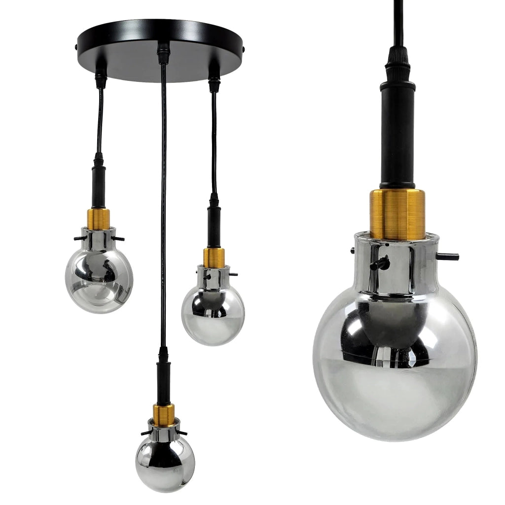Lampada APP1125-3CP Black Gold