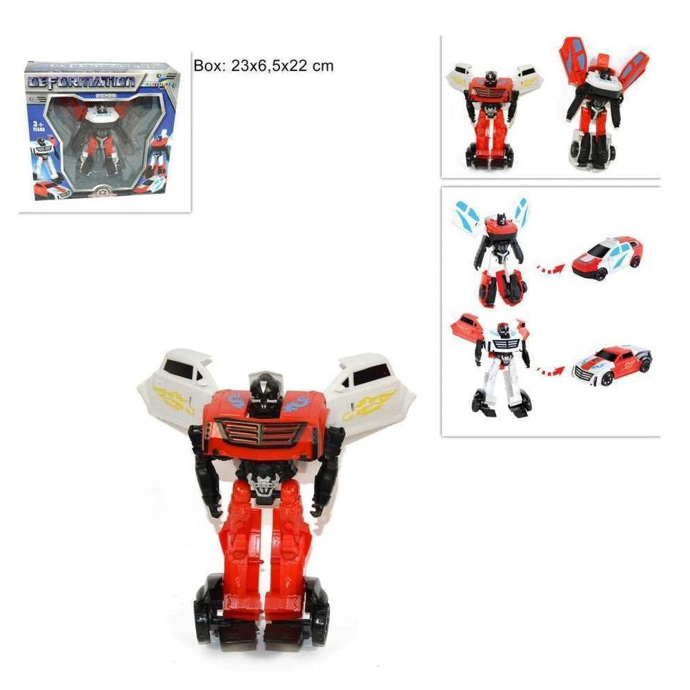 Trade Shop - Robot Trasformabile In Auto Gioco Giocattolo Per Bambini Transformers Macchina -