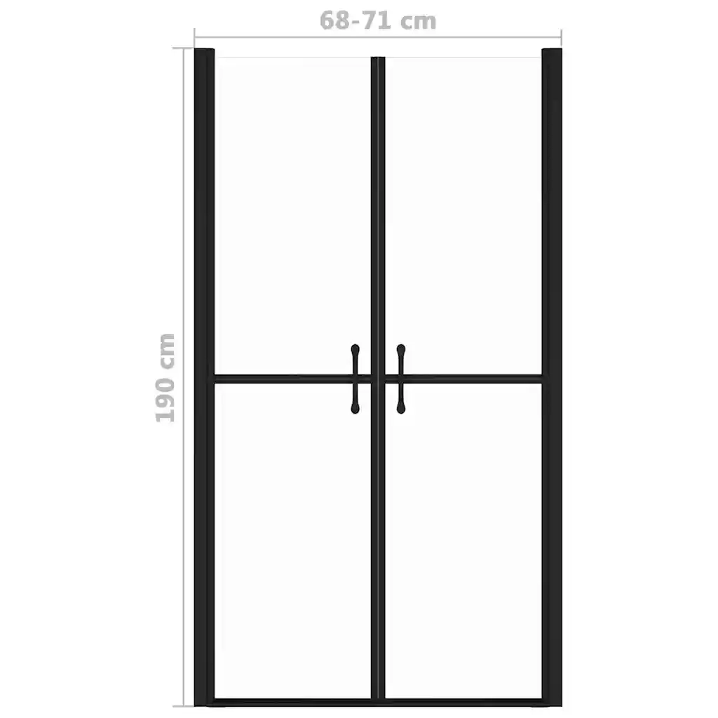 Porta per Doccia in ESG Trasparente (68-71)x190 cm CFW5363481