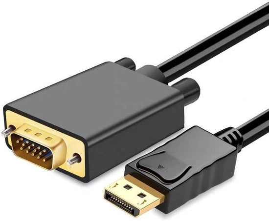 Adattatore DisplayPort a VGA Cavo 1,8M - Collegamento affidabile per PC e Laptop