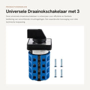 Draainokschakelaar universale con 3 marce