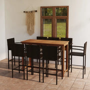 Set Bar da Giardino 9 pz Marrone