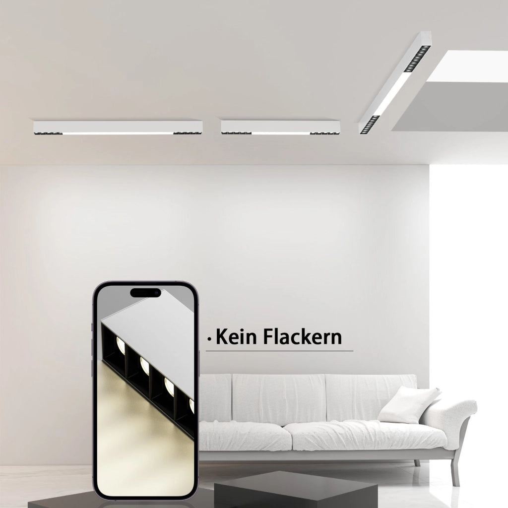 ZMH Lampada da soffitto a LED da 80 cm con telecomando per camera da letto e ufficio