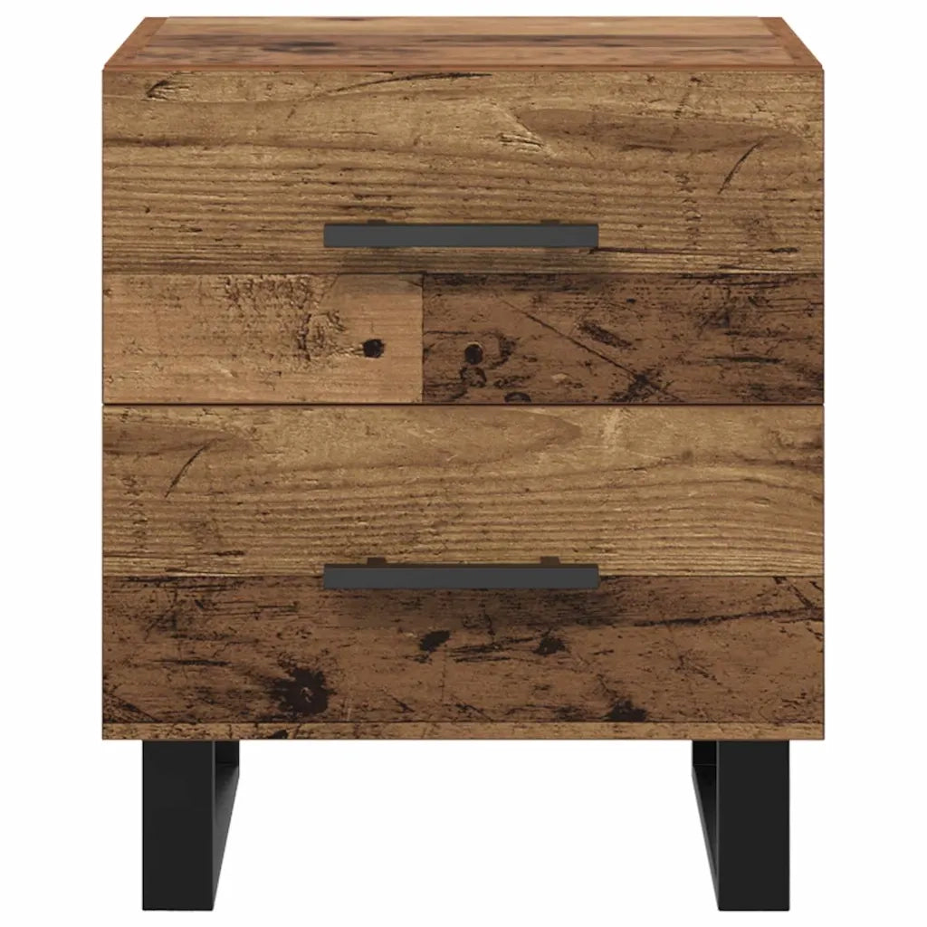 Comodino | Armadio da Notte | Mobiletto da notte con cassetto Legno vecchio 40 x 35 x 47,5 cm