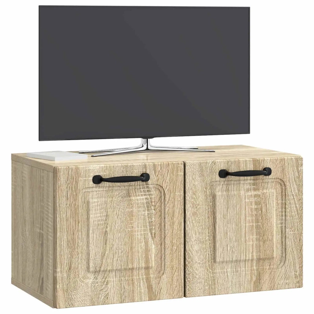 Mobile Porta TV da Muro-Credenza per TV sospesa Rovere Sonoma 59,5 x 31 x 30 cm 908513