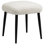 Pouf Hocker Cuscino ¨C zephmum ¨C Creme Beige Tessuto Boucl¨¦