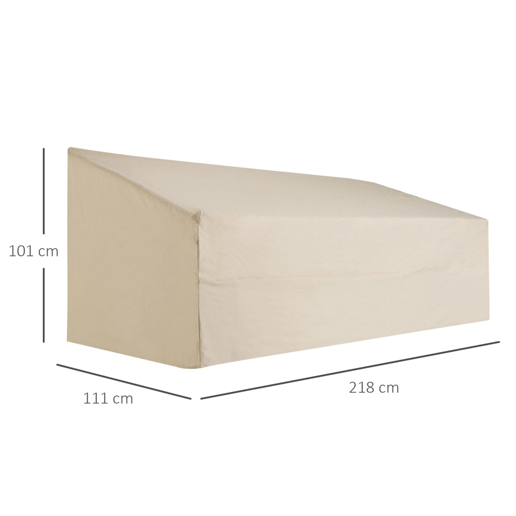 Copri Divano 3 Posti Impermeabile ¨C Minimal ¨C Beige 218x111x101 cm
