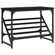 Scarpiera | Mobile per scarpe Nera 60x30x45 cm in Legno Multistrato