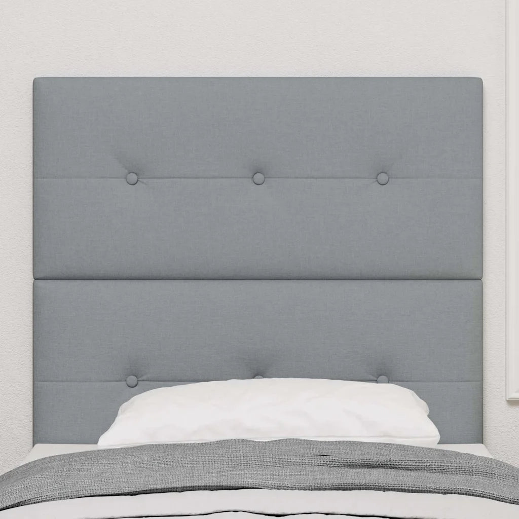 Testiera | Testata regolabile in altezza Grigio chiaro 90 cm Tessuto