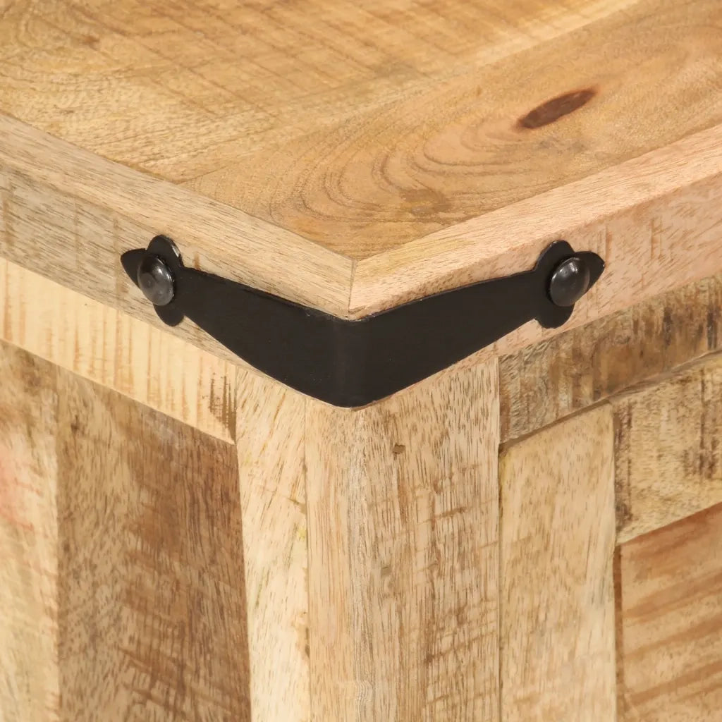 Comodino 40x35x50 cm in Legno Massello di Mango 372717